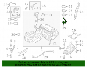 Fuel level sensor Audi A6 C7 12-18