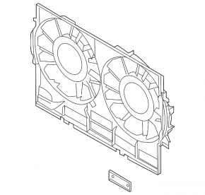 Audi A8 10-18 radiator diffuser