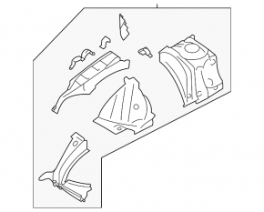 Quarter front left Subaru Outback 20-23