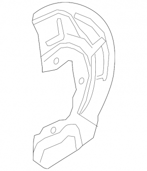 Front right brake disc cover for Kia Sportage 17-22