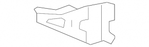 Right front bumper bracket for Lexus GX460 10-13