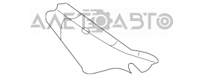 Front bumper mount right Toyota Yaris 07-12