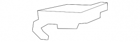 Left front bumper mount for Lexus GS 16-19 F Sport, rest