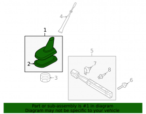 Antenna socket VW Tiguan 09-11