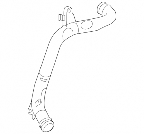 Intercooler pipe left center Audi A3 8V 15-20 1.8T, 2.0T plastic