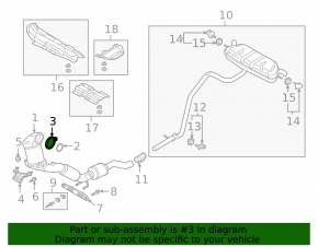 Turbo clamp VW Passat b8 16-19 USA 1.8T TFSI