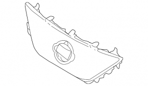 Bare radiator grille for Nissan Leaf 18-22 under radar and camera