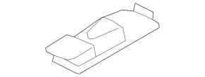 Ceiling light left BMW X5 E70 07-13 gray, for panorama