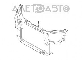 TV panel radiator Kia Sorento 14-15 rest break fastening, crack