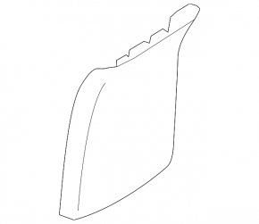 Mitsubishi Outlander 14-18 rear center console trim, black, dented