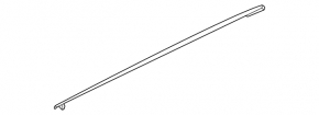 Door molding upper rear left Hyundai Elantra 21-23 black
