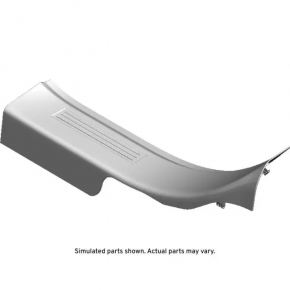Door sill trim rear right GMC Terrain 18- black