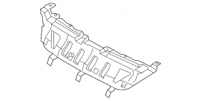Front bumper frame Kia Soul 14-16 prerest