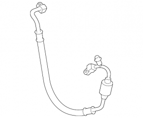 Toyota Camry v40 2.4" (USA) air conditioner compressor-heater hose