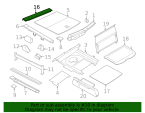 Front Trunk Floor Porsche Macan 15-18 Brown