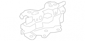 Left hood hinge Mercedes S-class W222 14-20