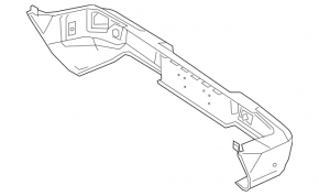Bare rear bumper G-class W463 G63 AMG 19-24