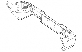 Bare rear bumper G-class W463 G63 AMG 19-24