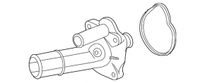 Thermostat Housing Ford Edge 15-18 2.0T