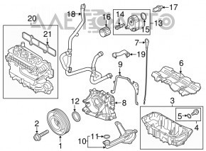Oil pressure sensor Ford Fusion mk5 13-20 1.5T