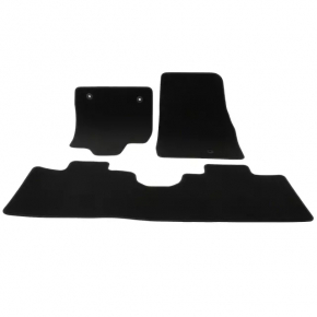 Set of floor mats for Ford Mustang Mach-E 21-23, black cloth, for cleaning