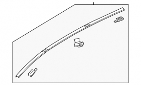 Right roof trim Mazda CX-9 16 - broken mount