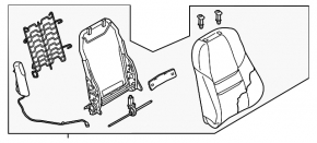 Mazda CX-9 16- Passenger Seat Backrest Adjustment Motor