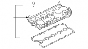 Valve cover VW Passat b7 12-14 USA 2.5