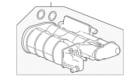 Honda Accord 13-17 hybrid charcoal canister absorber assembly