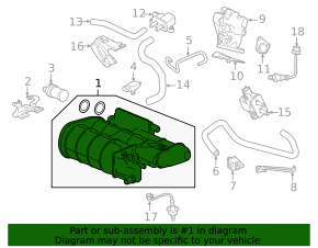 Honda Accord 13-17 hybrid charcoal canister absorber assembly