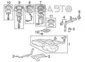 Honda Accord 13-15 hybrid fuel tank