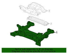 Front subframe Volkswagen ID.4 23-25
