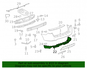 Rear bumper lip Chevrolet Equinox 10-15 prerest for one pipe