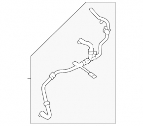 Cooling system hose Volvo XC60 22-26 B6 with sensor