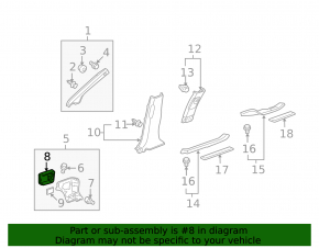 Acura MDX 12-13 Underhood Fuse Box Cover