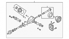Subaru B9 Tribeca rear differential