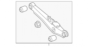 Mitsubishi Outlander 16-21 lower rear transverse control arm, left