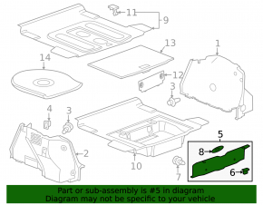 Chevrolet Cruze 11-16 trunk opening trim