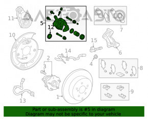 Rear right support Toyota Highlander 20- electric