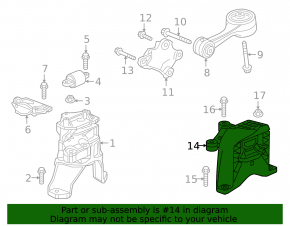 Engine mount left Honda Insight 19-22