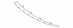 Front bumper lip trim for BMW X5 E70 11-13 rest.