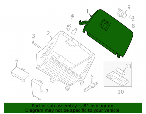 Glove box, glove compartment BMW X3 F25 11-17 black