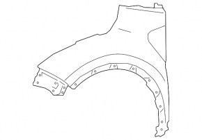 Front left wing Toyota C-HR 18-22 Japan built