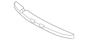 Front Bumper Absorber Nissan Versa Note 13-16 prerest