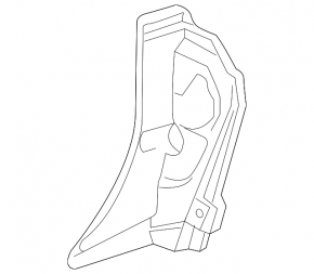 Inner right trunk opening trim for Lexus LX570 08-15 pre-restyling