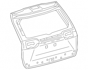 Naked trunk door Toyota Rav4 19 - electric drive