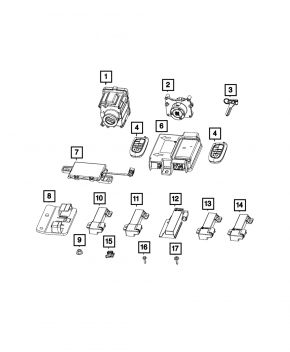 Hub Receiver Jeep Cherokee KL 14-