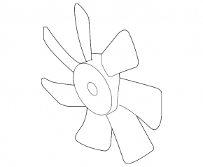 Cooling Fan Impeller Right Subaru b9 Tribeca