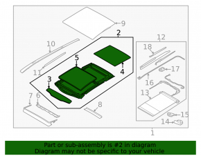 Kia Sportage 23-26 panoramic roof mechanism