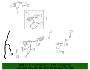 Rear left door closing sensor Toyota Sienna 21-25